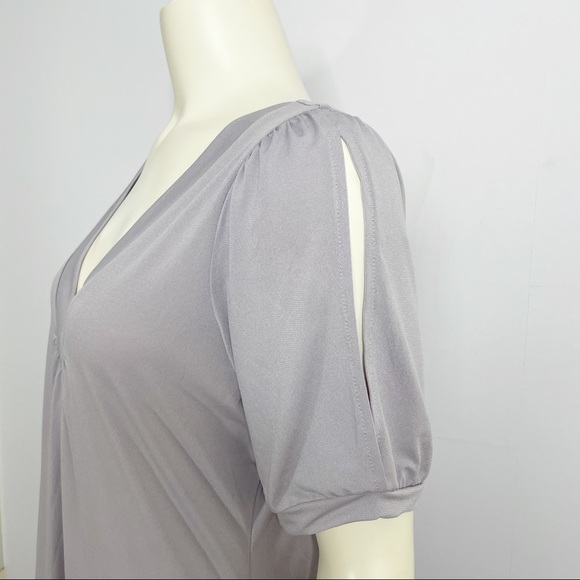 GUESS Lavender Tunic with Slit Sleeves - Sz. L - Picture 5 of 9